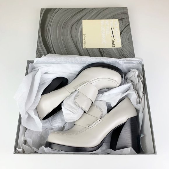 Jeffrey Campbell Alexey Ivory Loafer Pumps - Picture 2 of 9